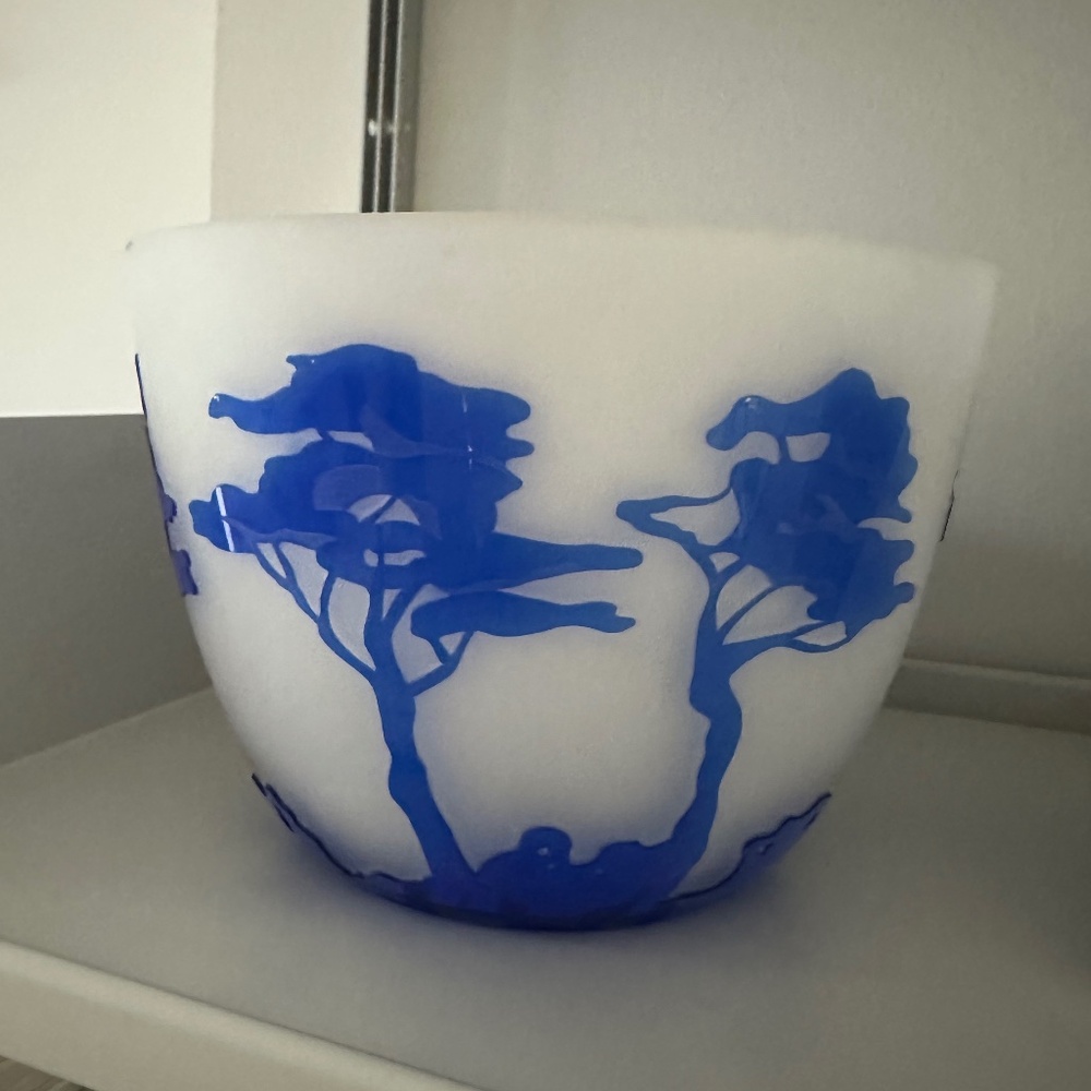 Milk Glass Pot or Bowl